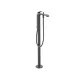 Hansgrohe Vivenis egykaros, szabadonálló kádcsaptelep, szálcsiszolt fekete/króm 75445340