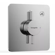   Hansgrohe DuoTurn Q 1 funkciós falsík alatti csaptelep, Water flow control, króm 75614000