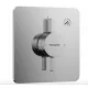 Hansgrohe DuoTurn Q 1 funkciós falsík alatti csaptelep, Water flow control, króm 75614000