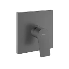   Hansgrohe Vivenis egykaros falsík alatti zuhanycsaptelep, szálcsiszolt fekete/króm 75615340