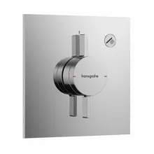   Hansgrohe DuoTurn E 1 funkciós falsík alatti csaptelep, Water flow control, króm 75617000