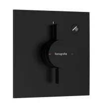   Hansgrohe DuoTurn E 1 funkciós falsík alatti csaptelep, Water flow control, matt fekete 75617670