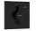 Hansgrohe DuoTurn E 1 funkciós falsík alatti csaptelep, Water flow control, matt fekete 75617670