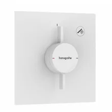   Hansgrohe DuoTurn E 1 funkciós falsík alatti csaptelep, Water flow control, matt fehér 75617700