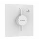 Hansgrohe DouTurn E 1 funkciós falsík alatti csaptelep, Water flow control, matt fehér 75617700