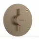 Hansgrohe DuoTurn S 1 funkciós falsík alatti csaptelep, Water flow control, szálcsiszolt bronz 75618140