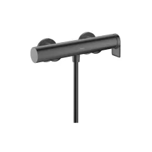   Hansgrohe Vivenis egykaros zuhanycsaptelep falsíkon kívüli szereléshez, szálcsiszolt fekete/króm 75620340