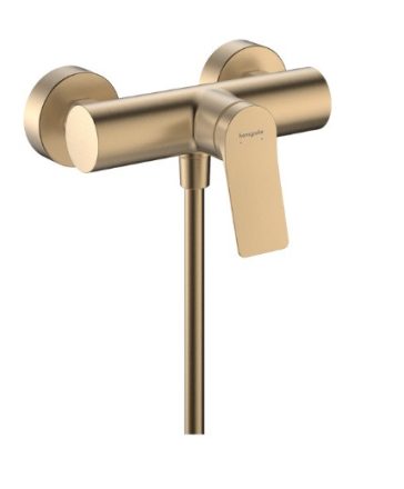 Hansgrohe Vivenis egykaros zuhanycsaptelep Original falsíkon kívüli szereléshez, szálcsiszolt bronz 75623140