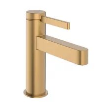   Hansgrohe Finoris egykaros hidegindítású mosdó csaptelep 100 Push-Open lefolyógarnitúrával, szálcsiszolt bronz 76012140