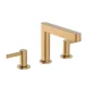 Hansgrohe Finoris 3 lyukú mosdócsaptelep 110, push-open lefolyógarnitúrával, szálcsiszolt bronz 76033140