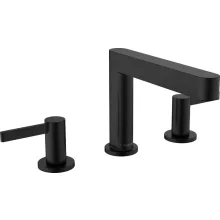   Hansgrohe Finoris 3 lyukú mosdócsaptelep 110, push-open lefolyógarnitúrával matt fekete 76033670