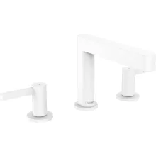   Hansgrohe Finoris 3 lyukú mosdócsaptelep 110, push-open lefolyógarnitúrával matt fehér 76033700