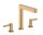 Hansgrohe Finoris 3 lyukú mosdócsaptelep 160, push-open lefolyógarnitúrával, szálcsiszolt bronz 76034140