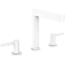   Hansgrohe Finoris 3 lyukú mosdócsaptelep 160, push-open lefolyógarnitúrával matt fehér 76034700