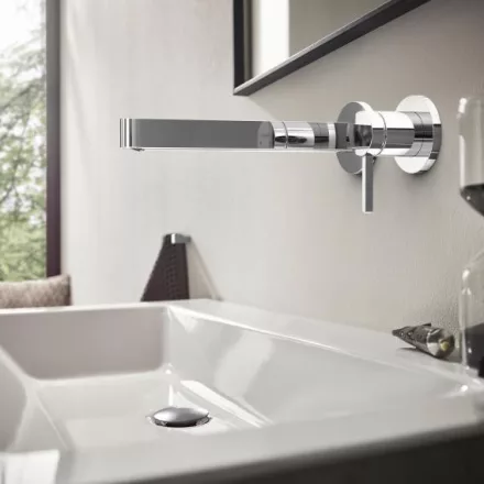 Hansgrohe Finoris egykaros falsík alatti mosdócsaptelep, 22,5 cm-es kifolyóval króm 76050000