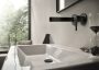 Hansgrohe Finoris egykaros falsík alatti mosdócsaptelep 22,8 cm-es kifolyóval, szálcsiszolt fekete króm 76050340