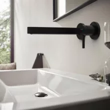   Hansgrohe Finoris egykaros falsík alatti mosdócsaptelep, 22,5 cm-es kifolyóval matt fekete 76050670