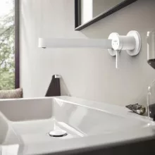   Hansgrohe Finoris egykaros falsík alatti mosdócsaptelep, 22,5 cm-es kifolyóval matt fehér 76050700