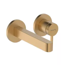   Hansgrohe Finoris egykaros falsík alatti mosdó csaptelep 16,8 cm-es kifolyóval, szálcsiszolt bronz 76051140