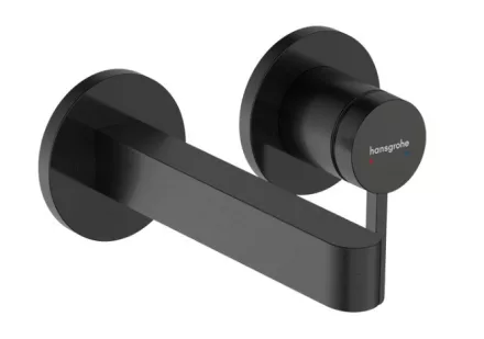 Hansgrohe Finoris egykaros falsík alatti mosdócsaptelep 16,8 cm-es kifolyóval, szálcsiszolt fekete króm 76051340