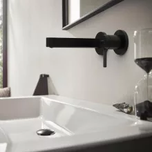   Hansgrohe Finoris egykaros falsík alatti mosdócsaptelep, 16,5 cm-es kifolyóval matt fekete 76051670