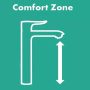 Hansgrohe Finoris egykaros mosdó csaptelep 230 lefolyógarnitúrával, szálcsiszolt bronz 76060140