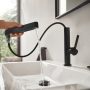Hansgrohe Finoris mosdó csaptelep 230 kihúzható kifolyóval, lefolyógarnitúrával szálcsiszolt bronz 76063140