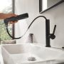 Hansgrohe Finoris mosdó csaptelep 230 kihúzható kifolyóval, lefolyógarnitúrával szálcsiszolt bronz 76063140