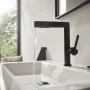 Hansgrohe Finoris mosdócsaptelep 230, kihúzható kifolyóval, lefolyógarnitúrával matt fekete 76063670