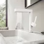Hansgrohe Finoris mosdócsaptelep 230, kihúzható kifolyóval, lefolyógarnitúrával matt fehér 76063700