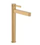 Hansgrohe Finoris egykaros hidegindítású mosdó csaptelep 260 Push-Open lefolyógarnitúrával, szálcsiszolt bronz 76072140