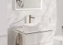 Hansgrohe Finoris egykaros hidegindítású mosdó csaptelep 260 Push-Open lefolyógarnitúrával, szálcsiszolt bronz 76072140