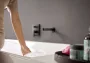 Hansgrohe Finoris fürdőkifolyó, szálcsiszolt fekete króm 76410340