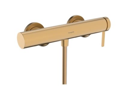 Hansgrohe Finoris egykaros zuhanycsaptelep falsíkon kívüli szereléshez, szálcsiszolt bronz 76620140
