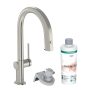 Hansgrohe Aqittura M91 vízszűrős konyhai csaptelep kihúzható zuhanyfejjel 1 jet, rozsdamentes acél 76800800