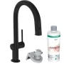 Hansgrohe Aqittura M91 Vízszűrős konyhai csaptelep 210, kihúzható zuhanyfejjel és indítókészlettel, matt fekete 76801670
