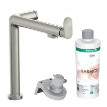  Hansgrohe Aqittura M91 Vízszűrős konyhai csaptelep 240 indulókészlettel, rozsdamentes acél hatású 76802800