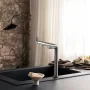 Hansgrohe Aqittura M91 Vízszűrős konyhai csaptelep 240, rozsdamentes acél hatású 76804800