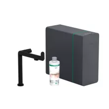   Hansgrohe Aqittura M91 vízszűrős matt fekete konyhai csaptelep és szódakészítő rendszer 240, kihúzható zuhanyfejjel, 1jet, sBox 76837670
