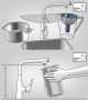 Hansgrohe Aqittura M91 Vízszűrős konyhai csaptelep kihúzható zuhanyfejjel és szódakészítő rendszer, rozsdamentes acél 76838800