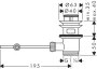Hansgrohe automata leeresztőszelep mosdó- és bidécsaptelepekhez, króm 94139000
