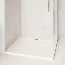 Invena Alvero négyszögletes kompozit zuhanytálca 90x90 cm fehér