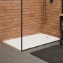 Invena Alvero négyszögletes kompozit zuhanytálca 90x100 cm fehér