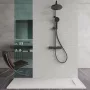 Invena Alvero négyszögletes kompozit zuhanytálca 90x120 cm fehér