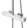 Invena Axira zuhanyrendszer termosztátos csapteleppel, króm AU-07-T01-V