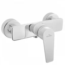 Invena Dokos zuhanycsaptelep zuhanyszett nélkül króm és fehér kivitelben