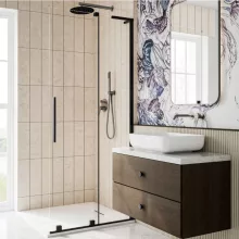 Invena Alonia falsík alatti zuhanyrendszer esőztető fejzuhannyal grafit BS-70-024-V