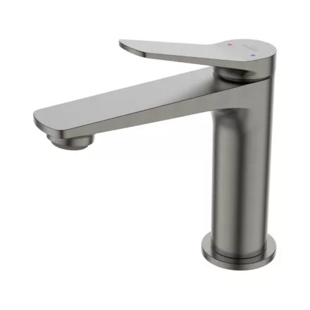 Invena Alonia grafit mosdócsaptelep click-clack leeresztővel BU-70-024-V