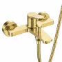 Invena Alonia egykaros kádcsaptelep zuhanyszettel, szálcsiszolt arany BW-70-009-V