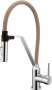Invena MAGNETIC 2F konyhai csaptelep, álló, flexibilis kifolyócsővel, 2 funkciós, bézs-króm BZ-30-L03-C
